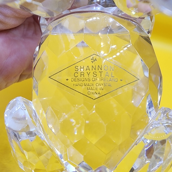 6x4" Shannon Crystal Polar Bear Clear Glass Large Figure-small chip on toe - Picture 2 of 4